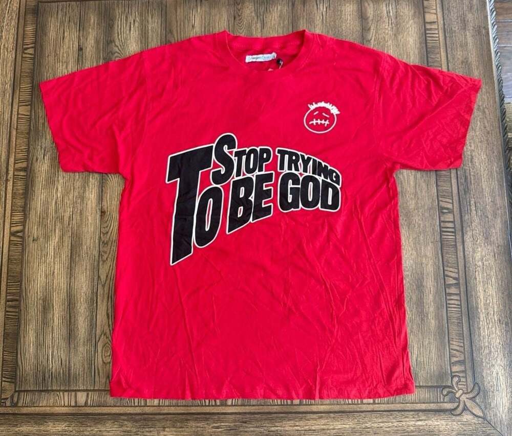 Headgear Classics Stop Trying To Be God Graphic T-Shirt Red